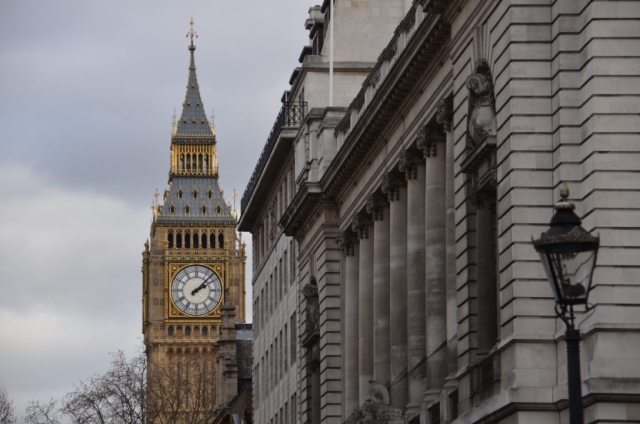 La torre dell'orologio di Westminster
