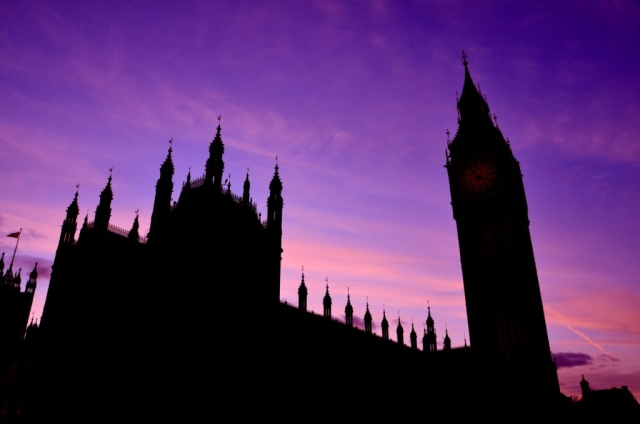 Il Palazzo de Westminster, conosciuto come Case del Parlamento